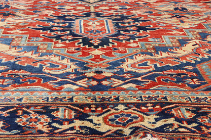 10 x 13 - Red Antique Persian Heriz Rug - 54166