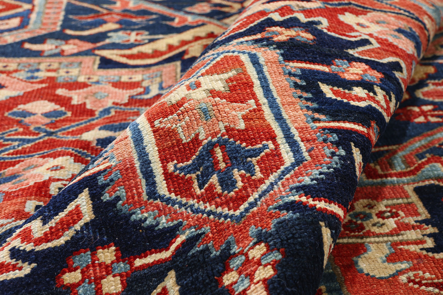 10 x 13 - Red Antique Persian Heriz Rug - 54166