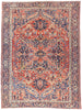 10 x 13 - Red Antique Persian Heriz Rug - 54166