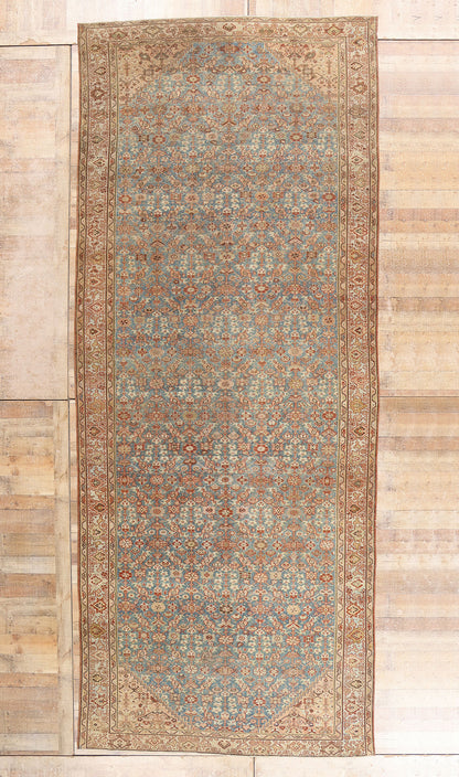 7 x 17 - Blue Antique Persian Malayer Rug - 54167