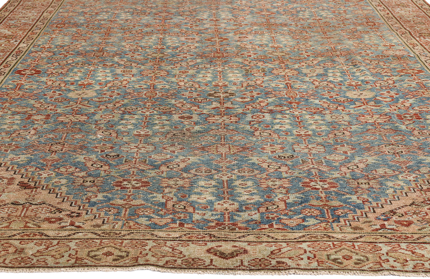 7 x 17 - Blue Antique Persian Malayer Rug - 54167