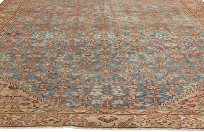 7 x 17 - Blue Antique Persian Malayer Rug - 54167