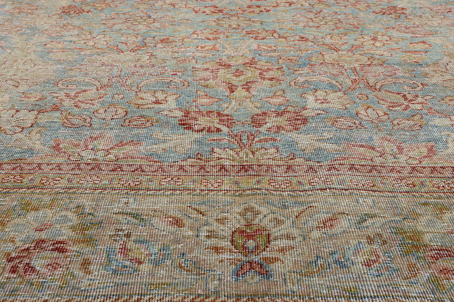 10 x 13 - Blue Antique Persian Mahal Rug - 54168