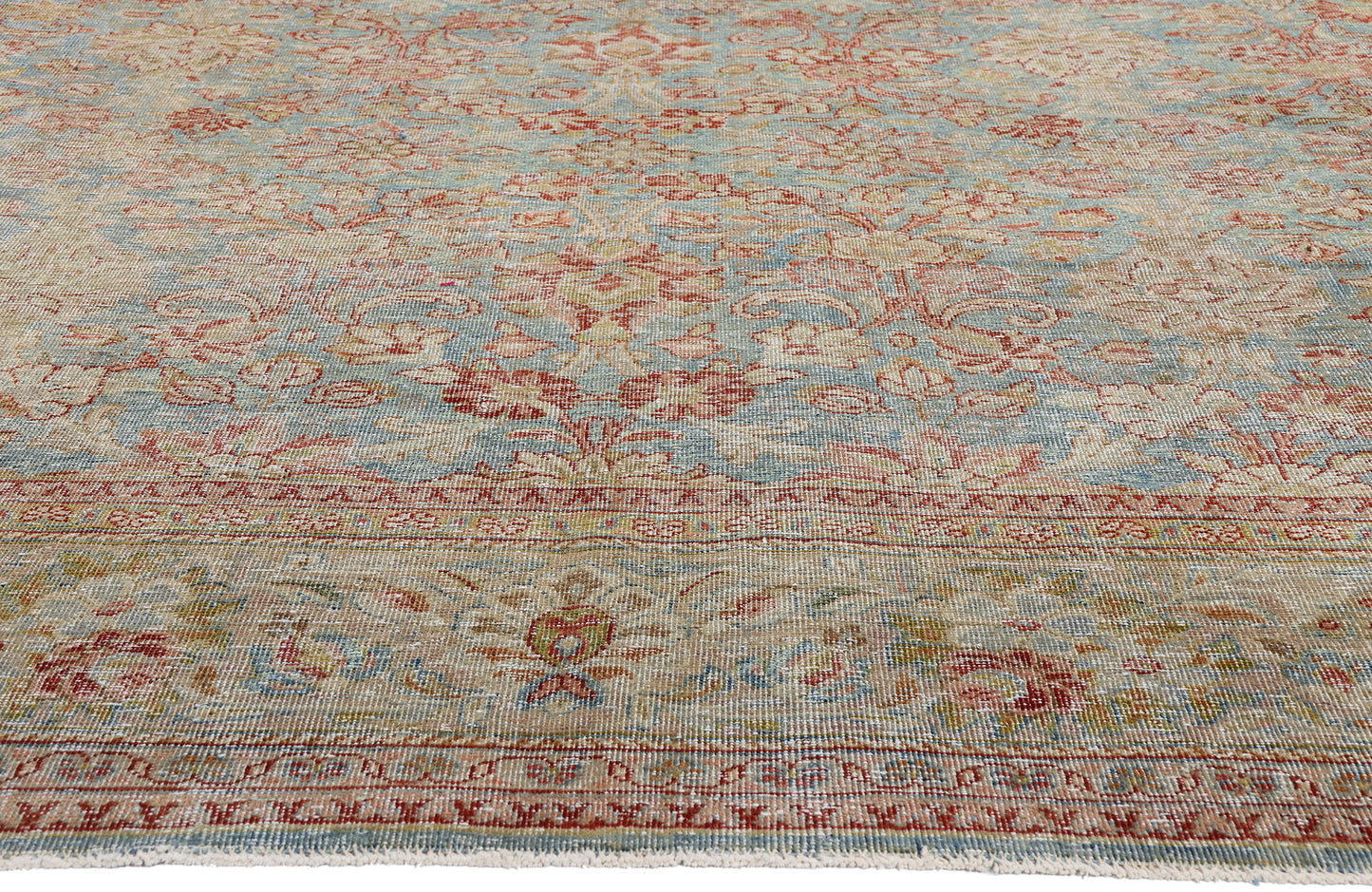 10 x 13 - Blue Antique Persian Mahal Rug - 54168