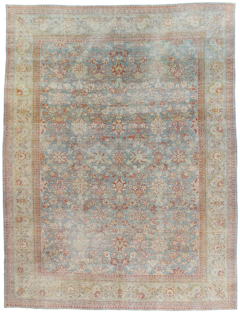 10 x 13 - Blue Antique Persian Mahal Rug - 54168