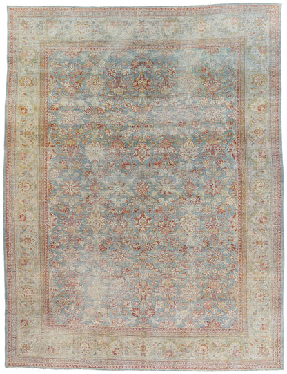 10 x 13 - Blue Antique Persian Mahal Rug - 54168