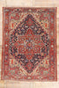 8 x 11 - Red Antique Persian Heriz Rug - 54169
