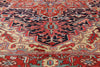 8 x 11 - Red Antique Persian Heriz Rug - 54169