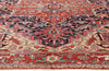 8 x 11 - Red Antique Persian Heriz Rug - 54169
