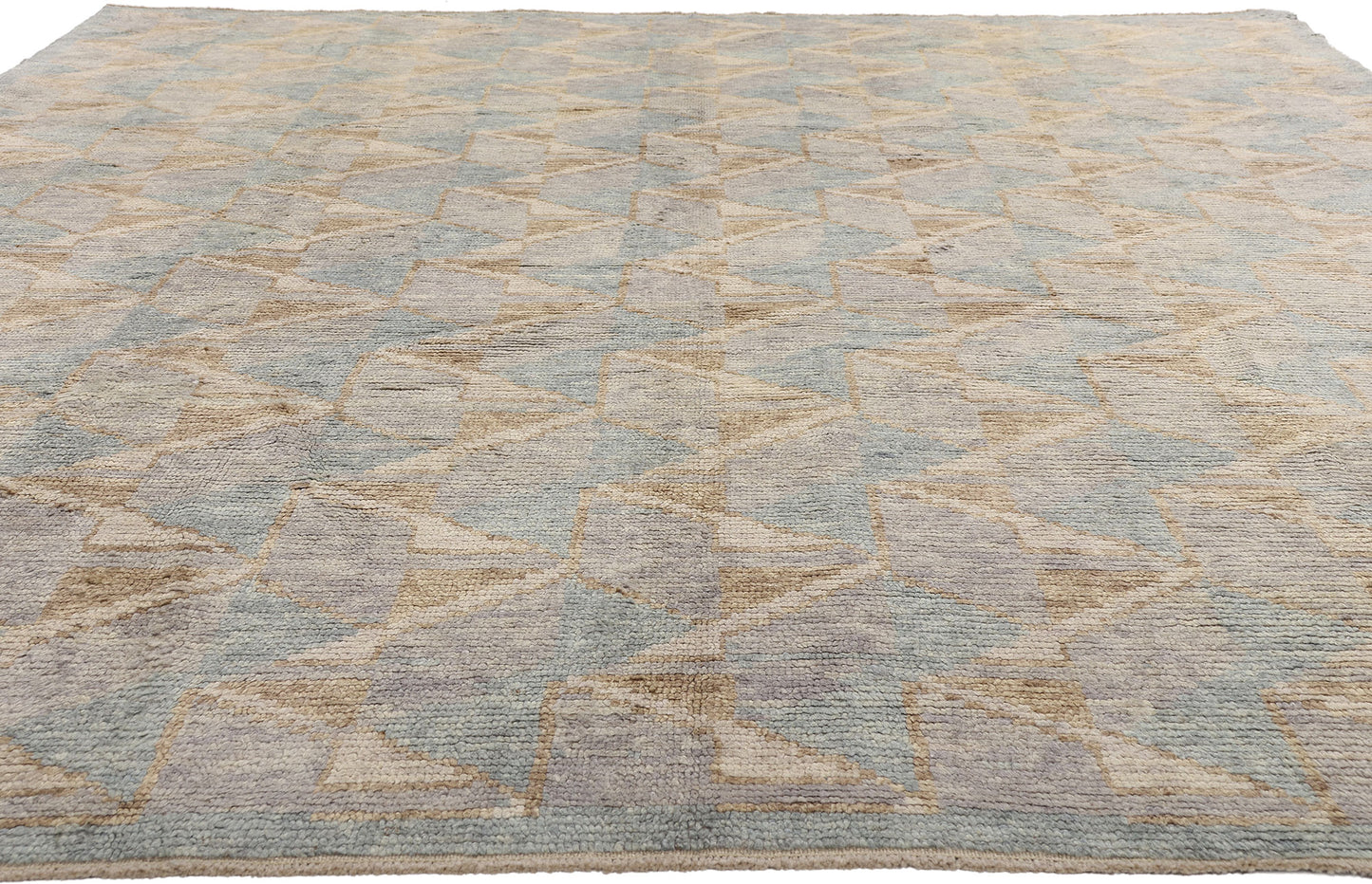 9 x 11 - Blue New Turkish Tulu Rug - 54171