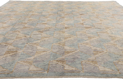 9 x 11 - Blue New Turkish Tulu Rug - 54171