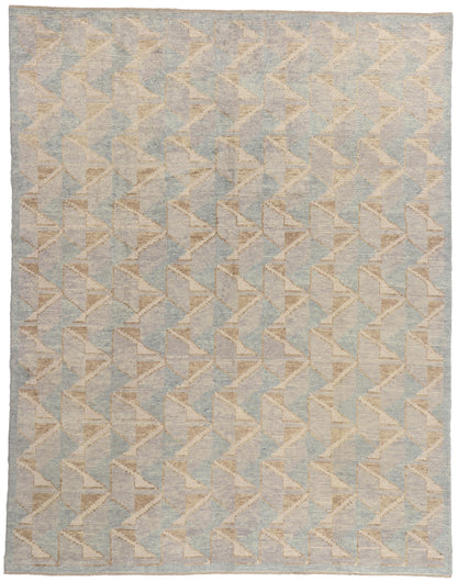 9 x 11 - Blue New Turkish Tulu Rug - 54171