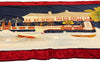 4 x 6 - Navy Blue Antique Scandinavian Tapestry - 54173