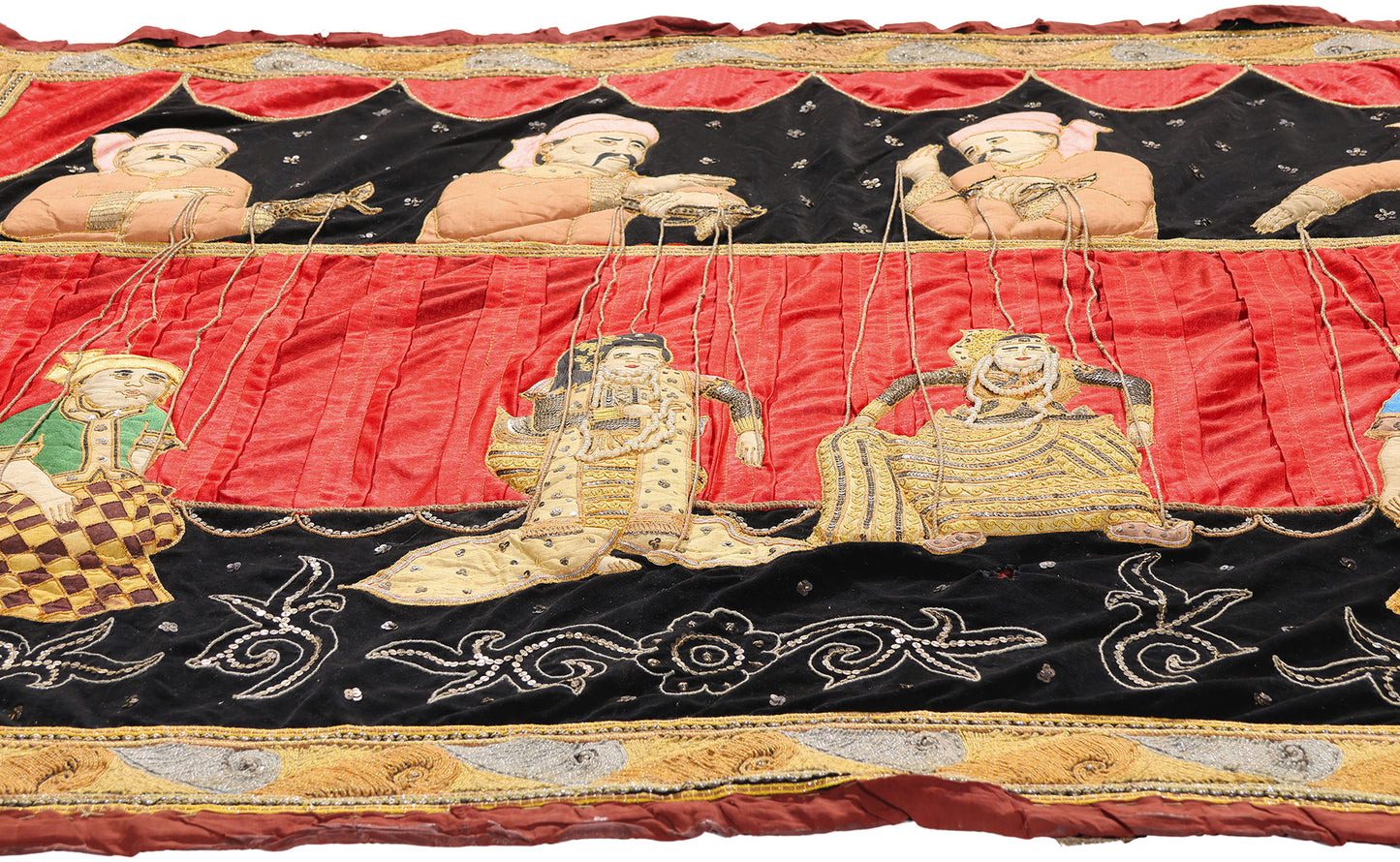 4 x 5 - Multicolor Antique Burmese Kalaga Tapestry - 54174