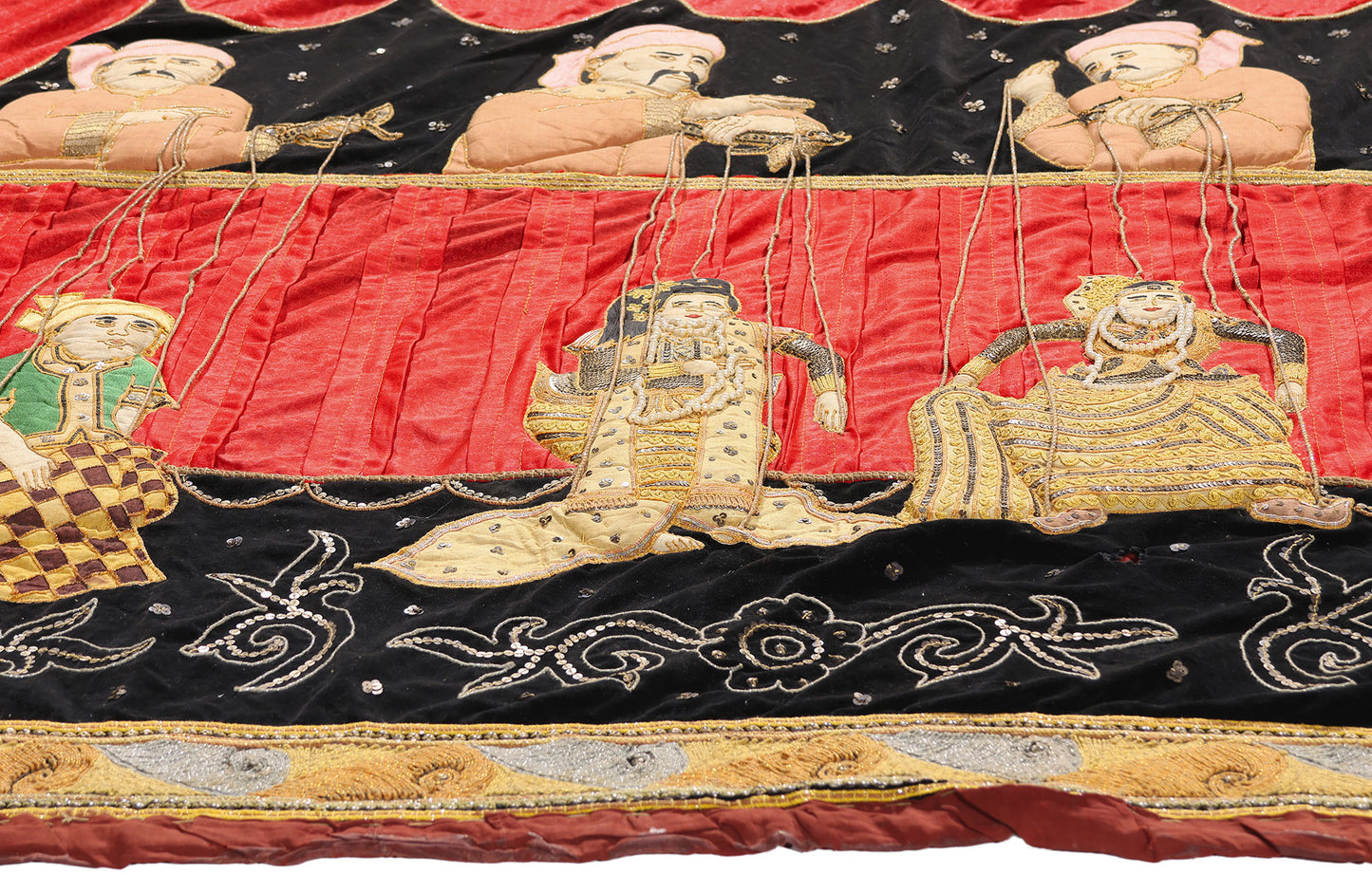 4 x 5 - Multicolor Antique Burmese Kalaga Tapestry - 54174