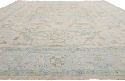12 x 17 - Beige New Turkish Oushak Rug - 54177