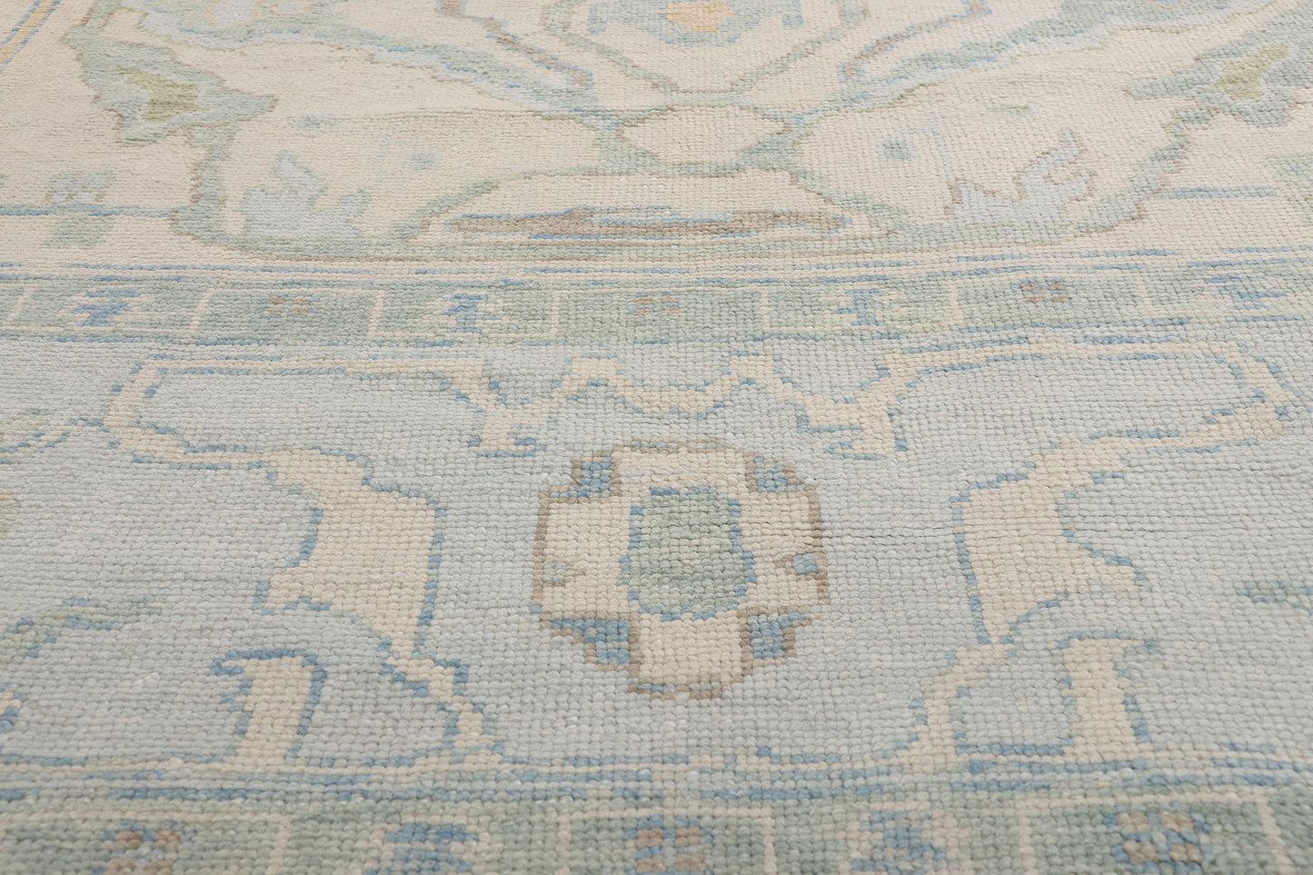 12 x 17 - Beige New Turkish Oushak Rug - 54177
