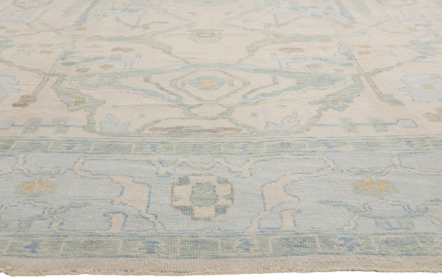 12 x 17 - Beige New Turkish Oushak Rug - 54177