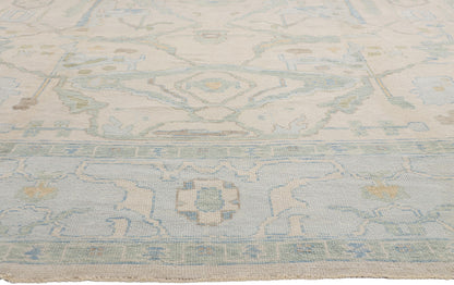 12 x 17 - Beige New Turkish Oushak Rug - 54177