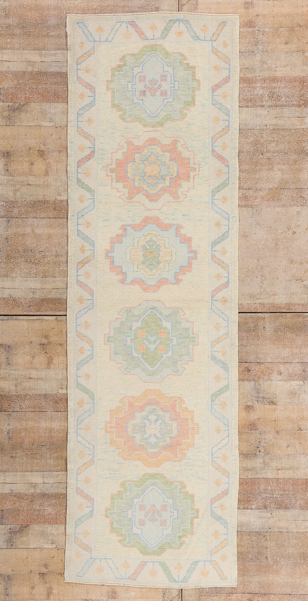 3 x 10 - Ivory New Turkish Oushak Rug - 54179