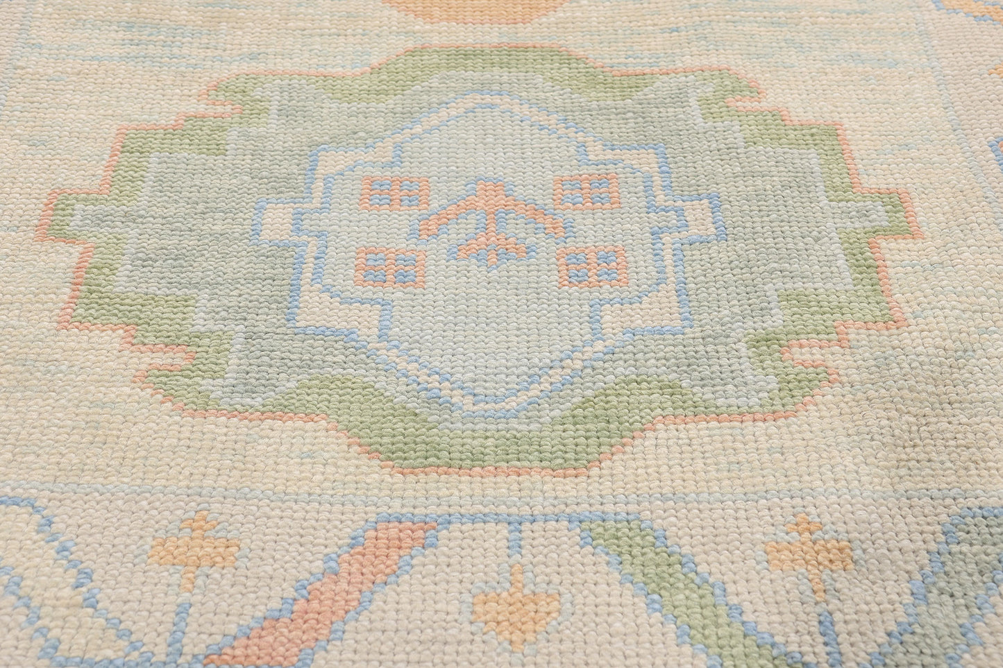 3 x 10 - Ivory New Turkish Oushak Rug - 54179