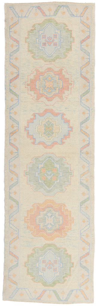 3 x 10 - Ivory New Turkish Oushak Rug - 54179