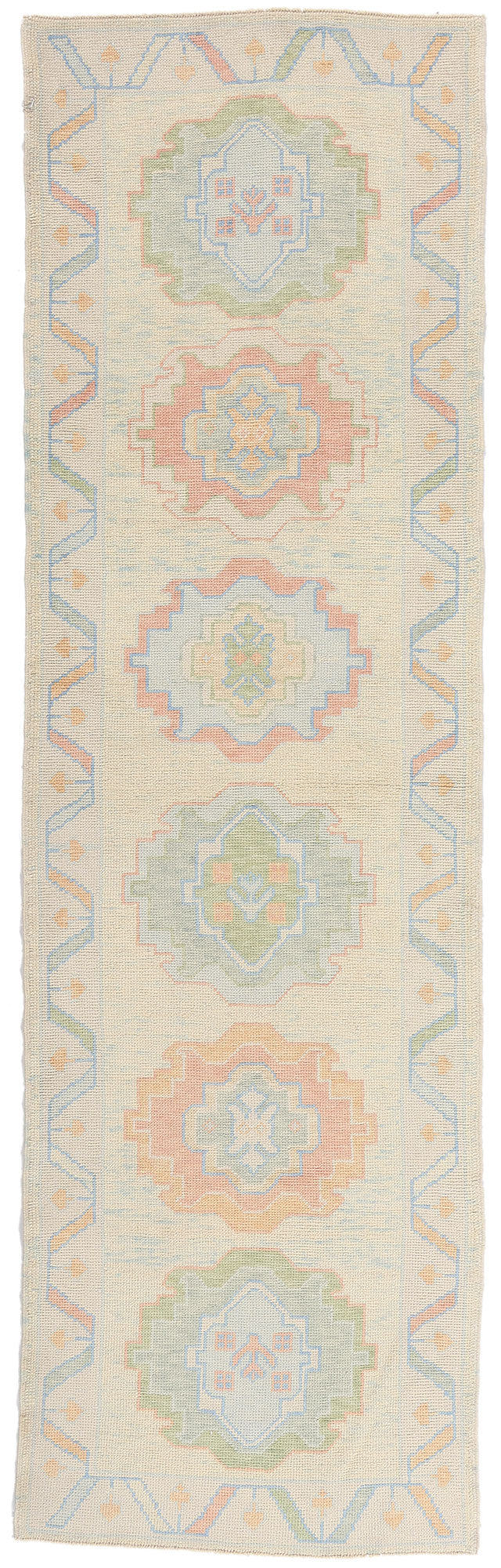 3 x 10 - Ivory New Turkish Oushak Rug - 54179