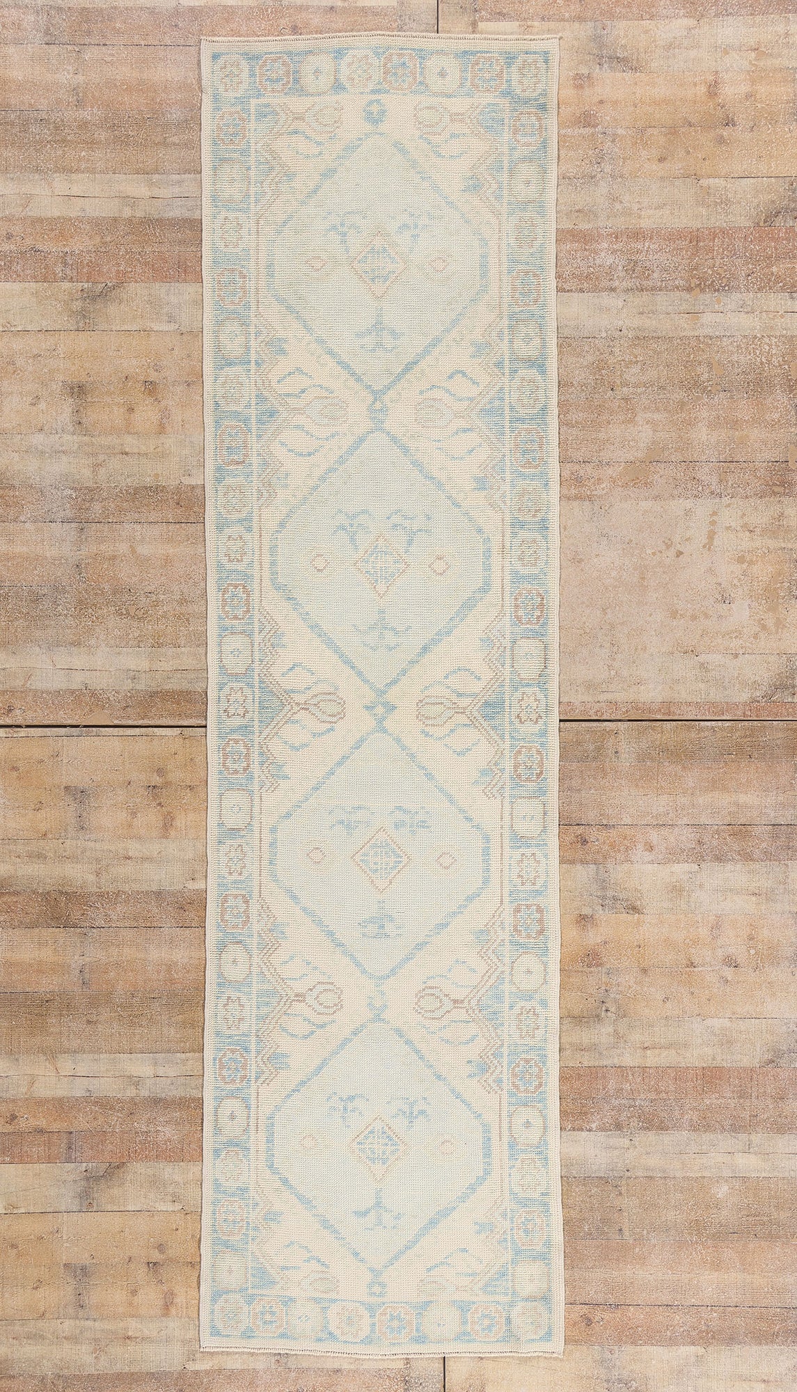 3 x 11 - Ivory New Turkish Oushak Rug - 54180