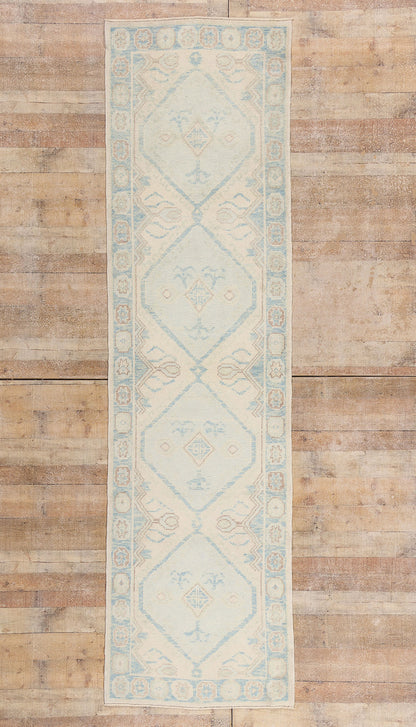 3 x 11 - Ivory New Turkish Oushak Rug - 54180