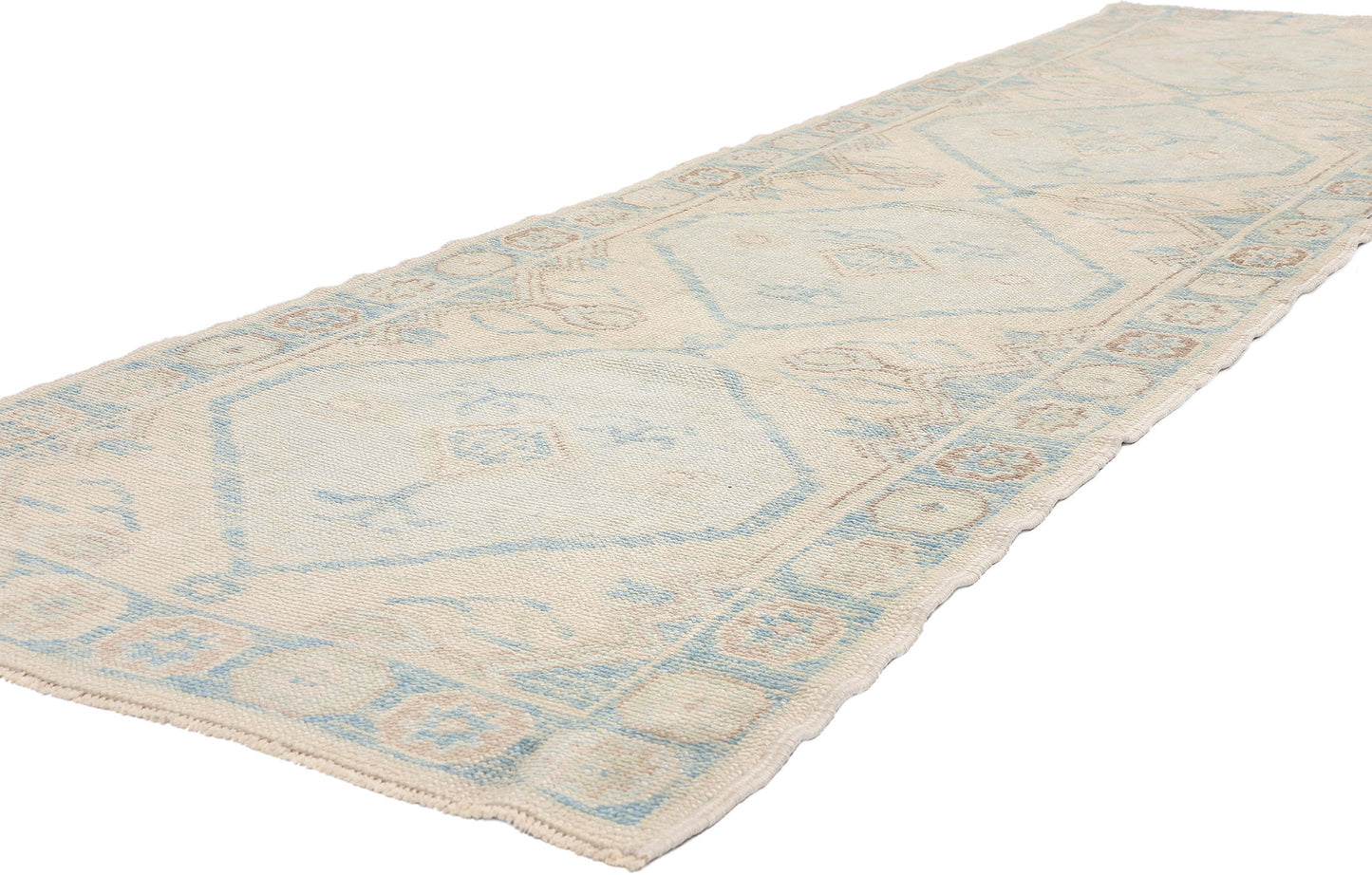 3 x 11 - Ivory New Turkish Oushak Rug - 54180