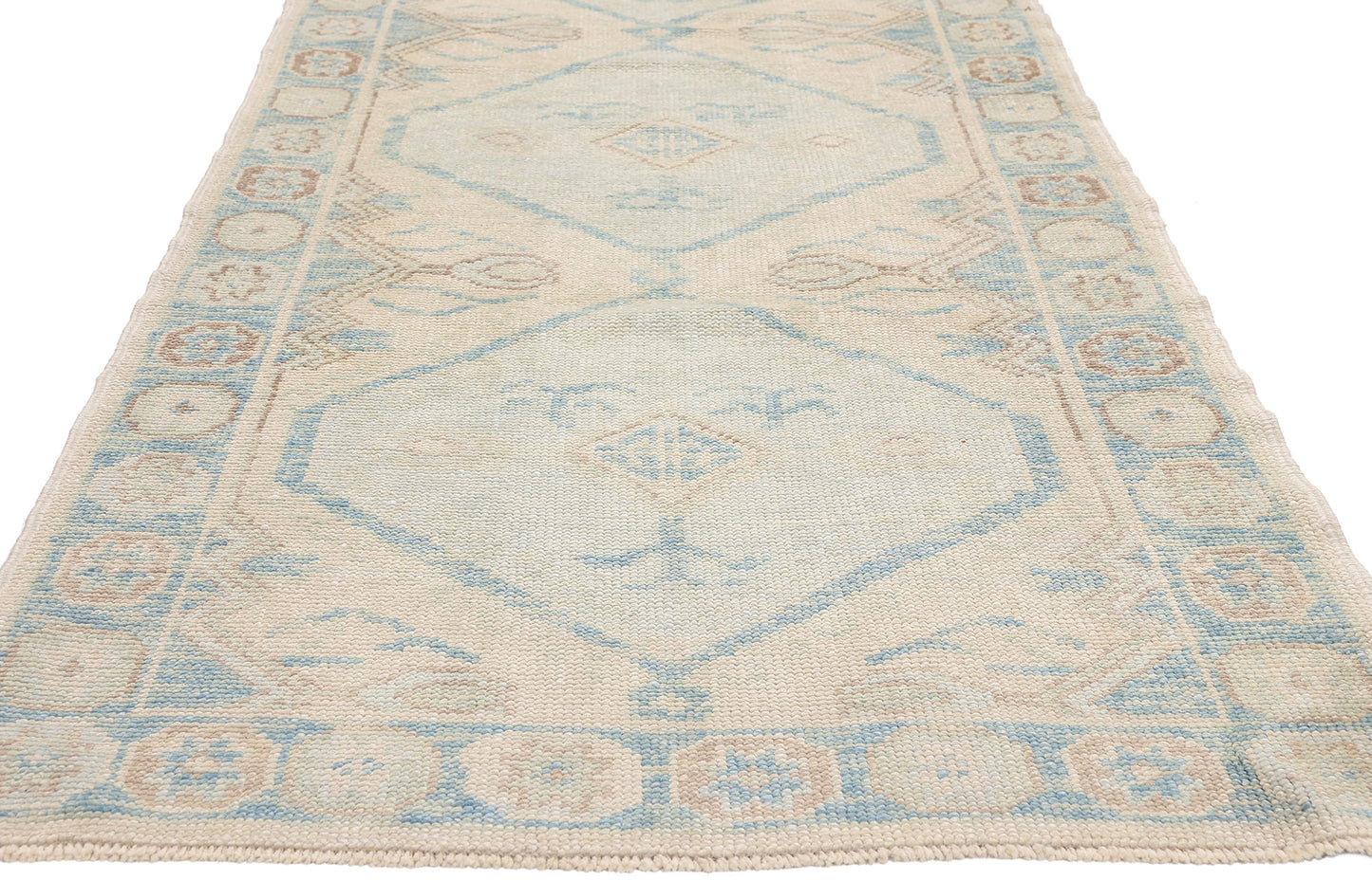 3 x 11 - Ivory New Turkish Oushak Rug - 54180