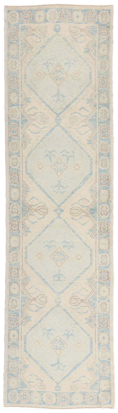 3 x 11 - Ivory New Turkish Oushak Rug - 54180