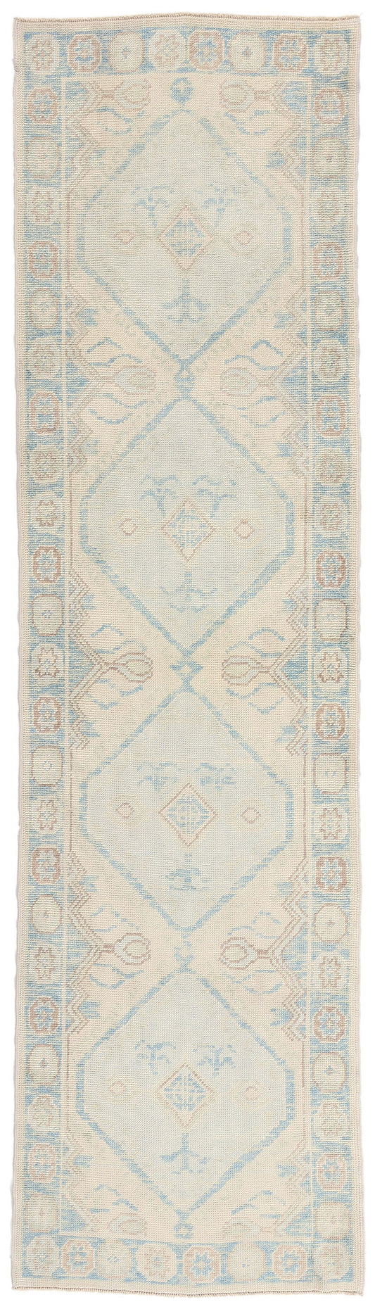 3 x 11 - Ivory New Turkish Oushak Rug - 54180