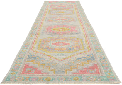 3 x 12 - Blue New Turkish Oushak Rug - 54182