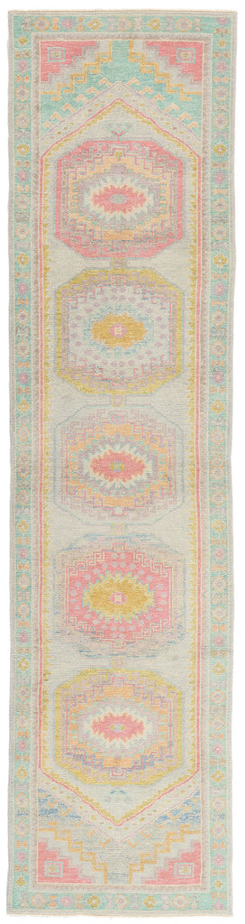 3 x 12 - Blue New Turkish Oushak Rug - 54182