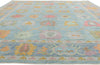 10 x 14 - Blue New Turkish Oushak Rug - 54185