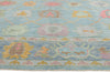 10 x 14 - Blue New Turkish Oushak Rug - 54185