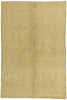 5 x 7 - Tan Vintage Turkish Oushak Rug - 51027