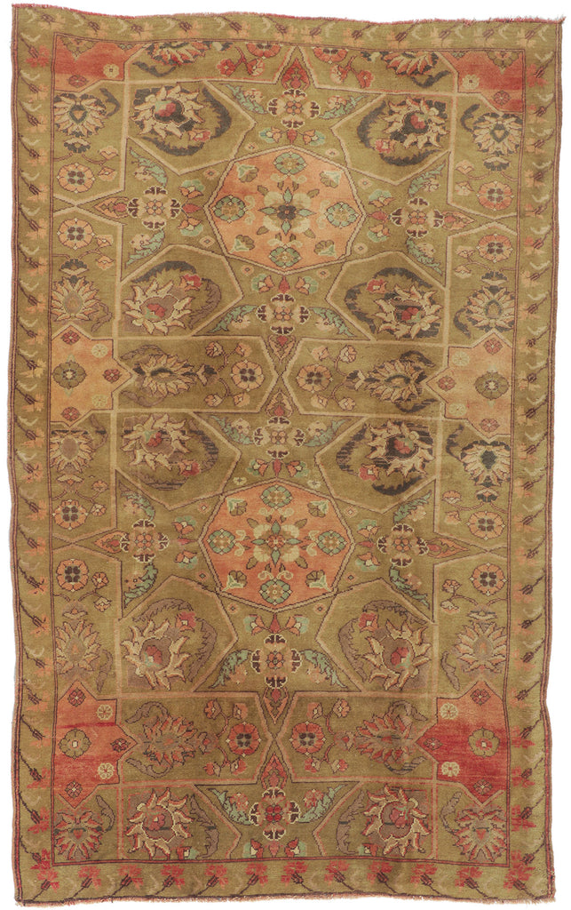 6 x 9 Vintage Turkish Oushak Rug 51672