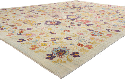 12 x 16 - Colorful Turkish Oushak Rug - 60659
