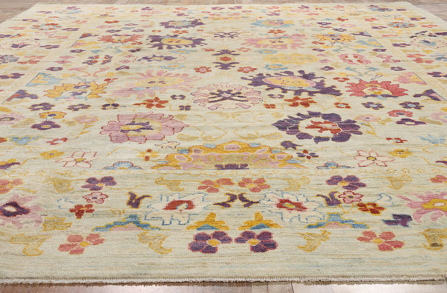 12 x 16 - Colorful Turkish Oushak Rug - 60659