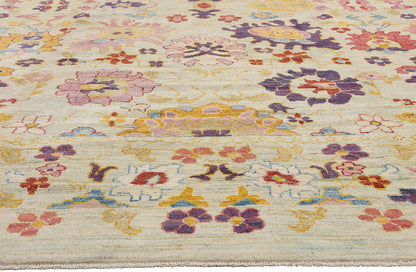 12 x 16 - Colorful Turkish Oushak Rug - 60659
