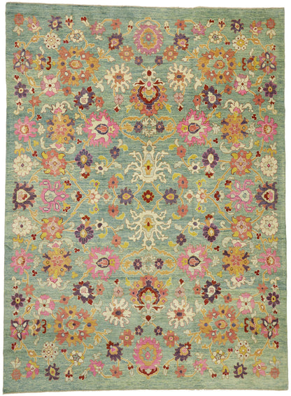 12 x 16 - Blue Turkish Oushak Rug - 60662