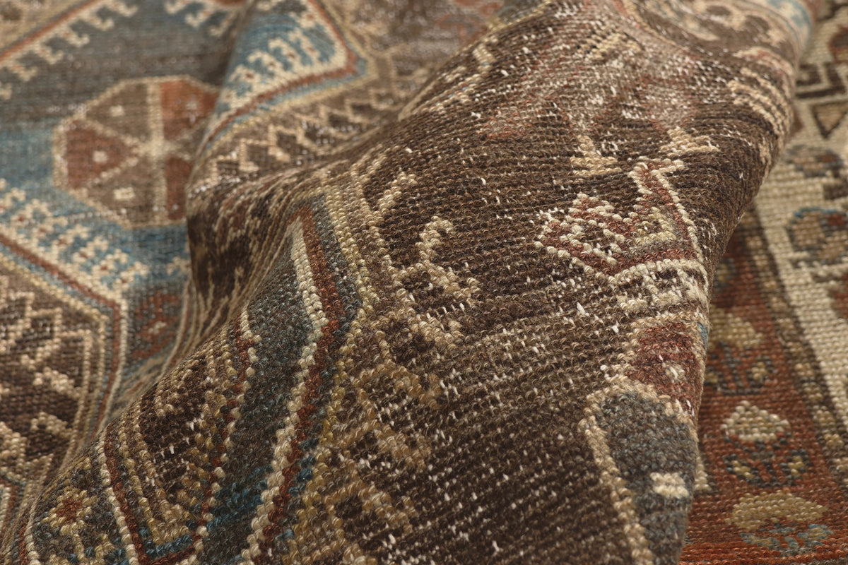5 x 10 - Brown Antique Persian Malayer Rug - 60825