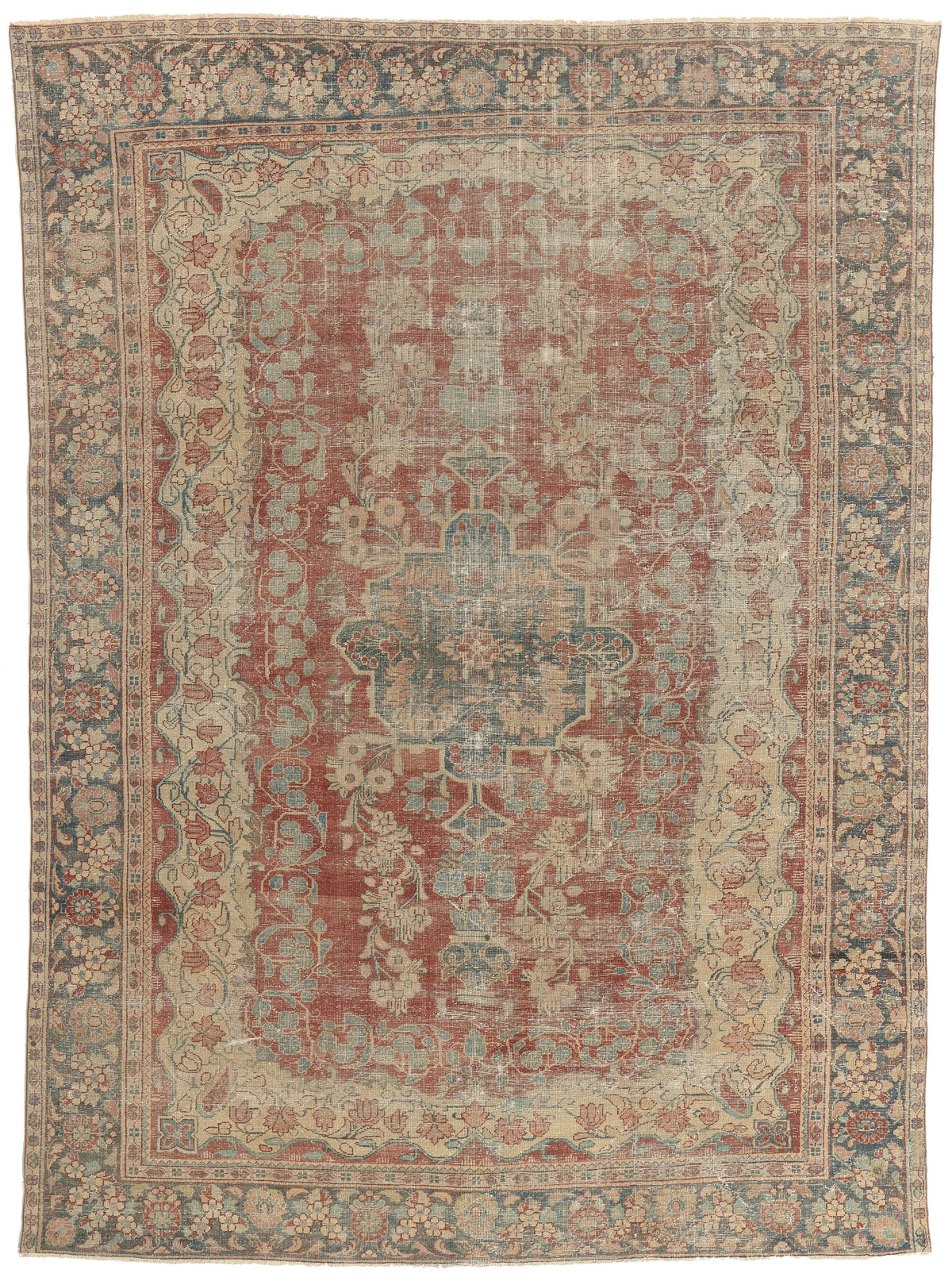 8 x 12 - Red Antique Persian Mahal Rug - 60832