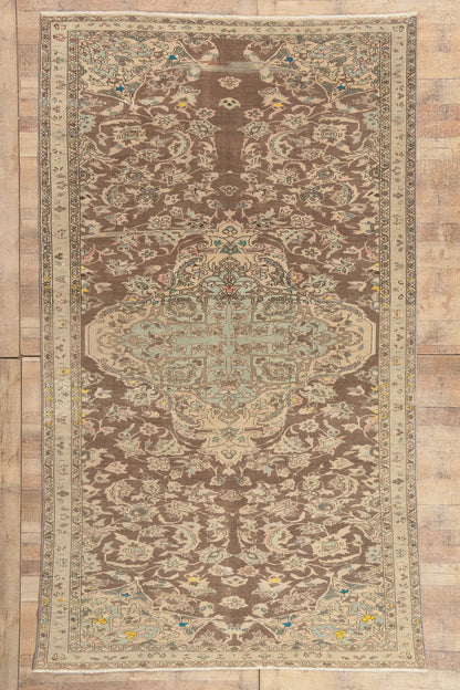 6 x 11 - Brown Antique Persian Bakhtiari Rug - 60858