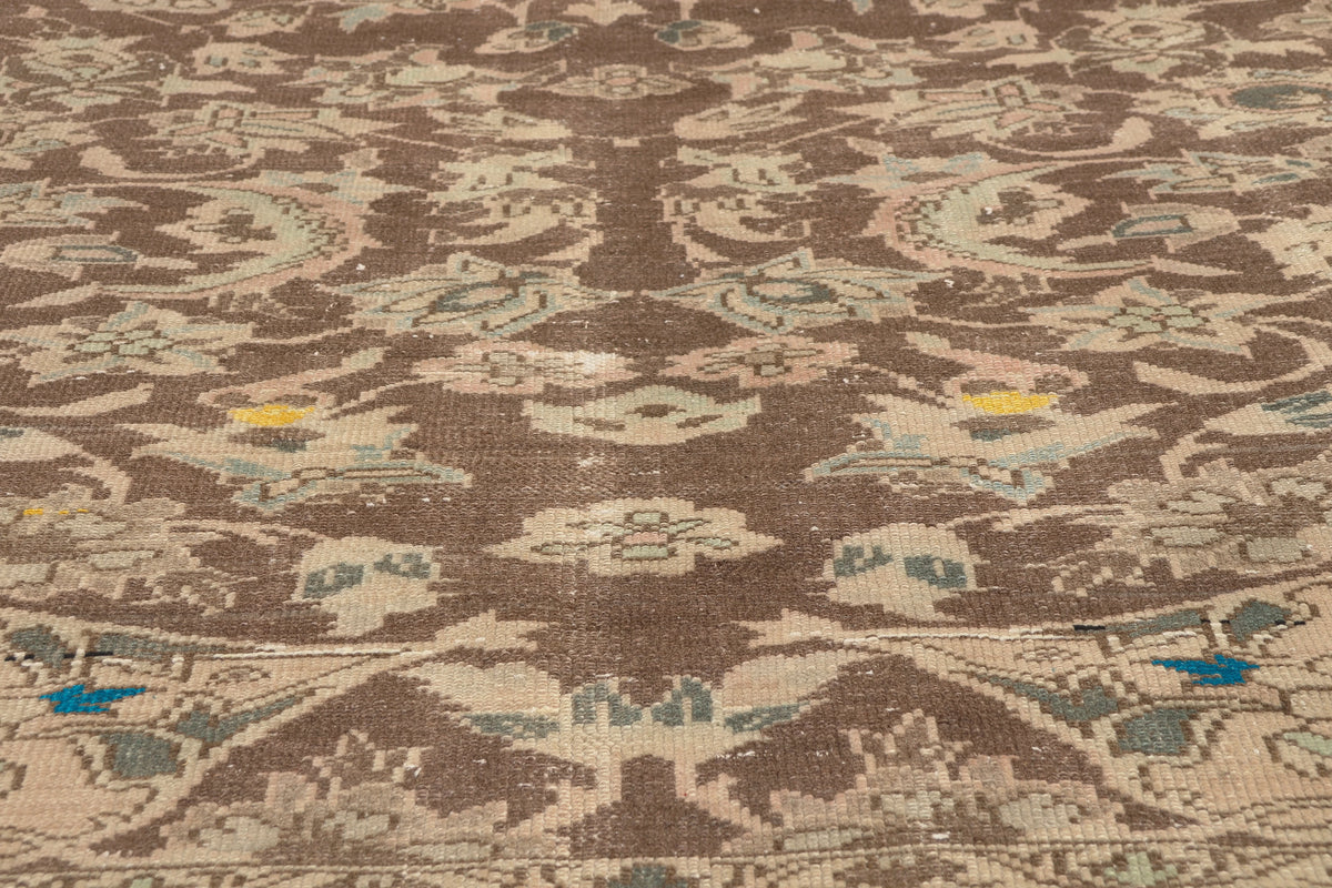 6 x 11 - Brown Antique Persian Bakhtiari Rug - 60858