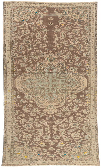 6 x 11 - Brown Antique Persian Bakhtiari Rug - 60858