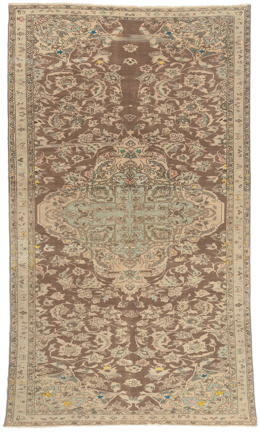 6 x 11 - Brown Antique Persian Bakhtiari Rug - 60858