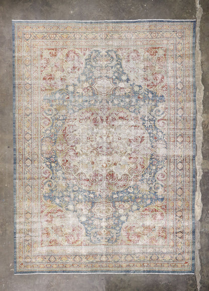 12 x 16 - Blue Antique Persian Tabriz Rug - 60870